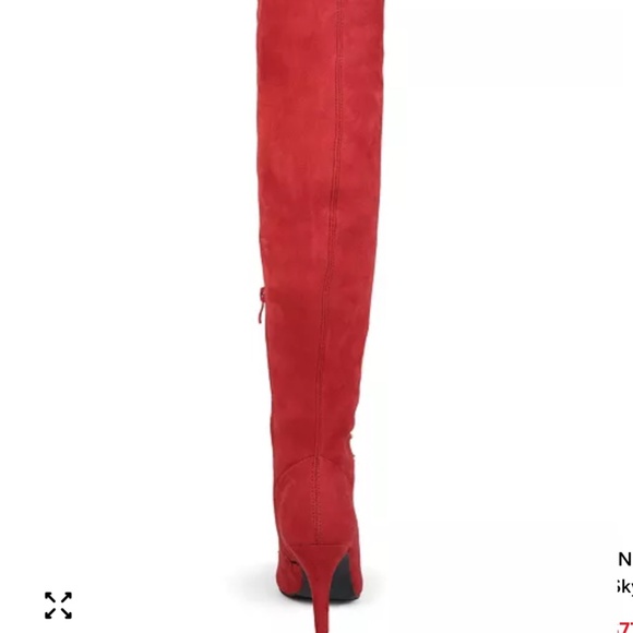 Red NWOB Thigh High JC Trill Boots size 6 - Picture 3 of 4